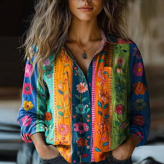 Eleonor | Blusa Con Estampado Floral Vintage