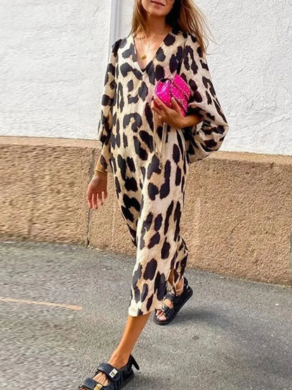 Antonia | Vestido con estampado de leopardo