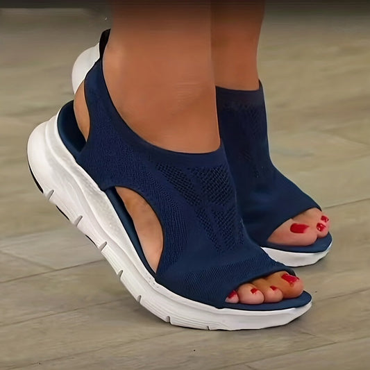 Phibe™ | Sandalias De Cuña Con Punta Abierta