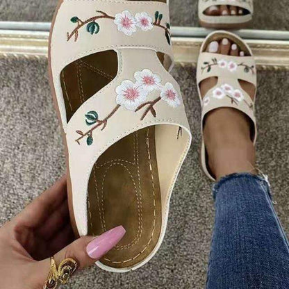 Luna | Sandalias Con Estampado Floral