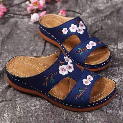 Luna | Sandalias Con Estampado Floral